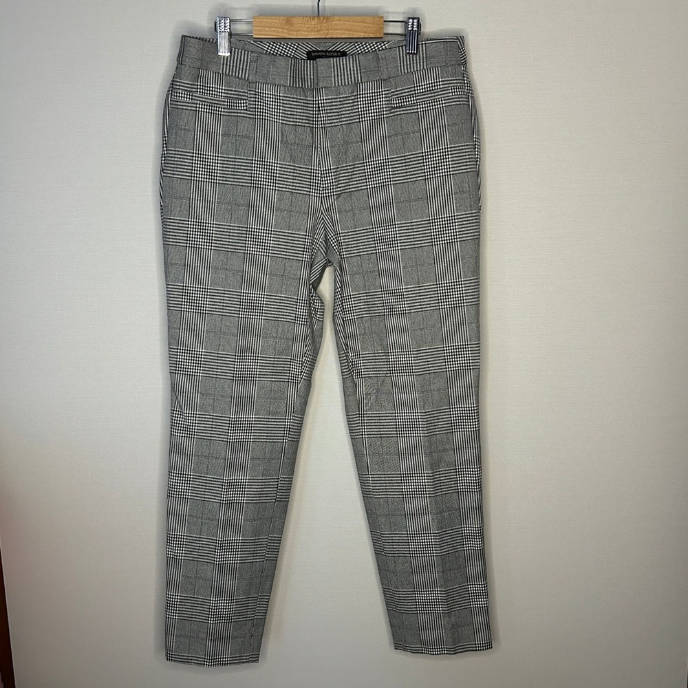 Banana Republic Sloan‎ Plaid Straight Leg Dress Trousers Office Career Women 8